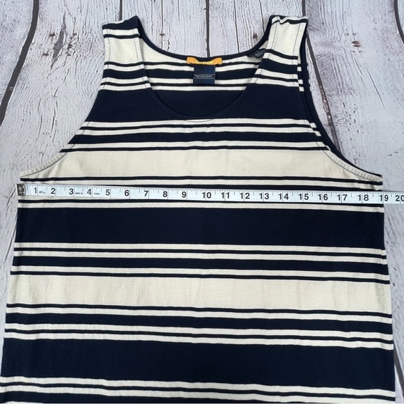 SCOTCH & SODA Amsterdam striped scoop neck Vacay Everyday cotton tank top size L - Picture 11 of 13